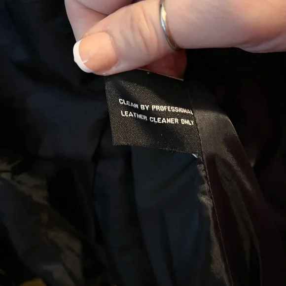 Vintage Butter Jones New York Women’s 100% Black Leather Lined Moto Jacket Large - Picture 8 of 16